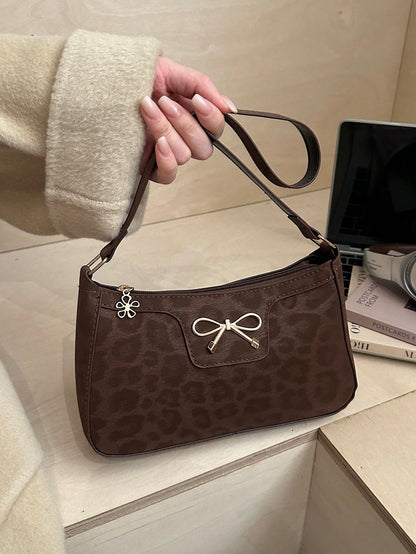 Elegant Crescent Underarm Shoulder Bag, Women's Fashion Casual Solid Color Underarm Bag