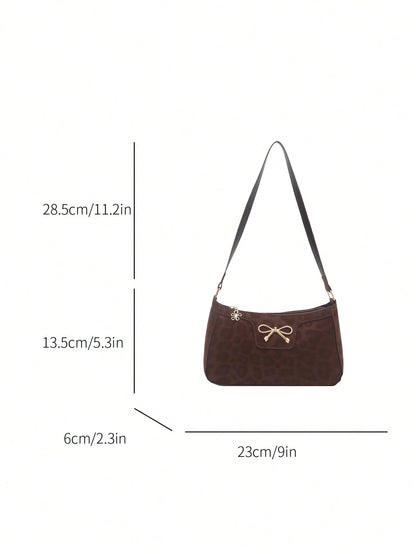 Elegant Crescent Underarm Shoulder Bag, Women's Fashion Casual Solid Color Underarm Bag