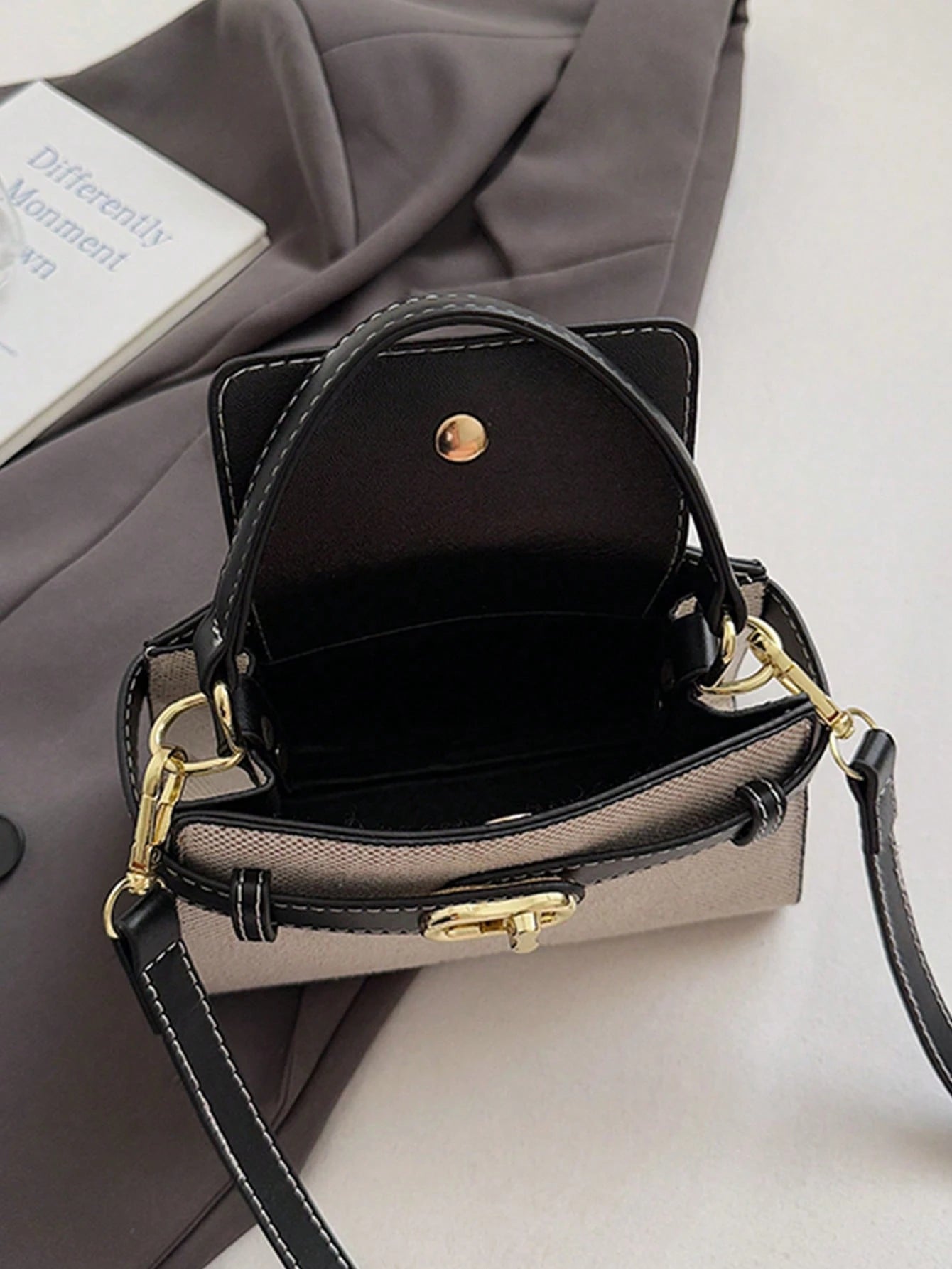 Elegant Lavender Purple PU Leather HandBag, Women's Structured Satchel With Silk Scarf Detail, Durable And Textured Material, Ideal For Commuting, Shopping And Casual Activities, Suitable For Students