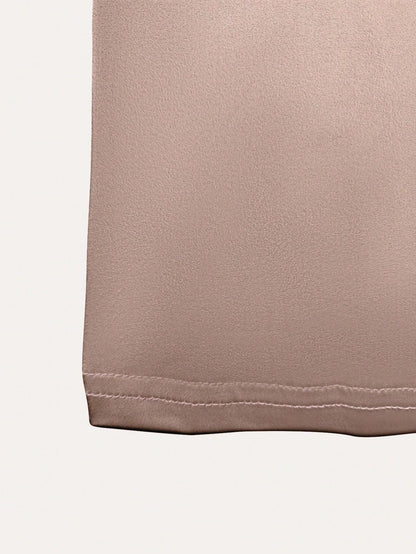 Elegant Sexy Gradient Hollow Design Bodycon Mini Dress, Flattering Silhouette, Suitable For Party, Commute Or Daily Wear, Summer Brown
