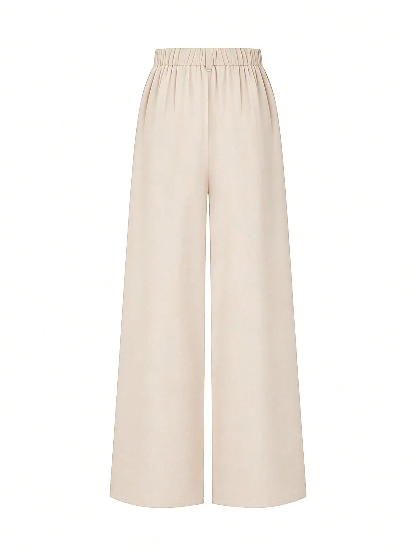 Elenzga Beige,Winter,Elegant,Office 2026 New Retro High Waist Wide Leg Pants,Women's Draping Loose Straight Leg Trousers,Commuting & Casual Fashion Versatile