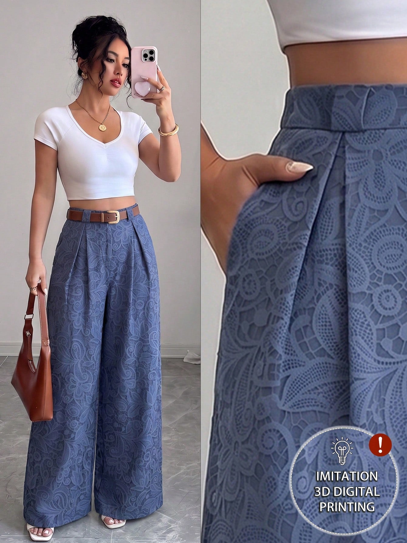 Elenzya Spring/Summer New Casual High-Waist Polka Dot Skorts, Vintage Belt Style, Elegant Design Suitable For Daily Wear, Work, Graduation Season, Music Festival, Derby, Horse Racing, Independen