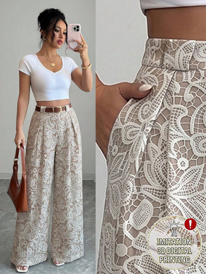 Elenzya Spring/Summer New Casual High-Waist Polka Dot Skorts, Vintage Leather Belt Matching, Elegant Style Suitable For Daily Wear, Work, Graduation Season, Music Festival, Derby, Horse Racing