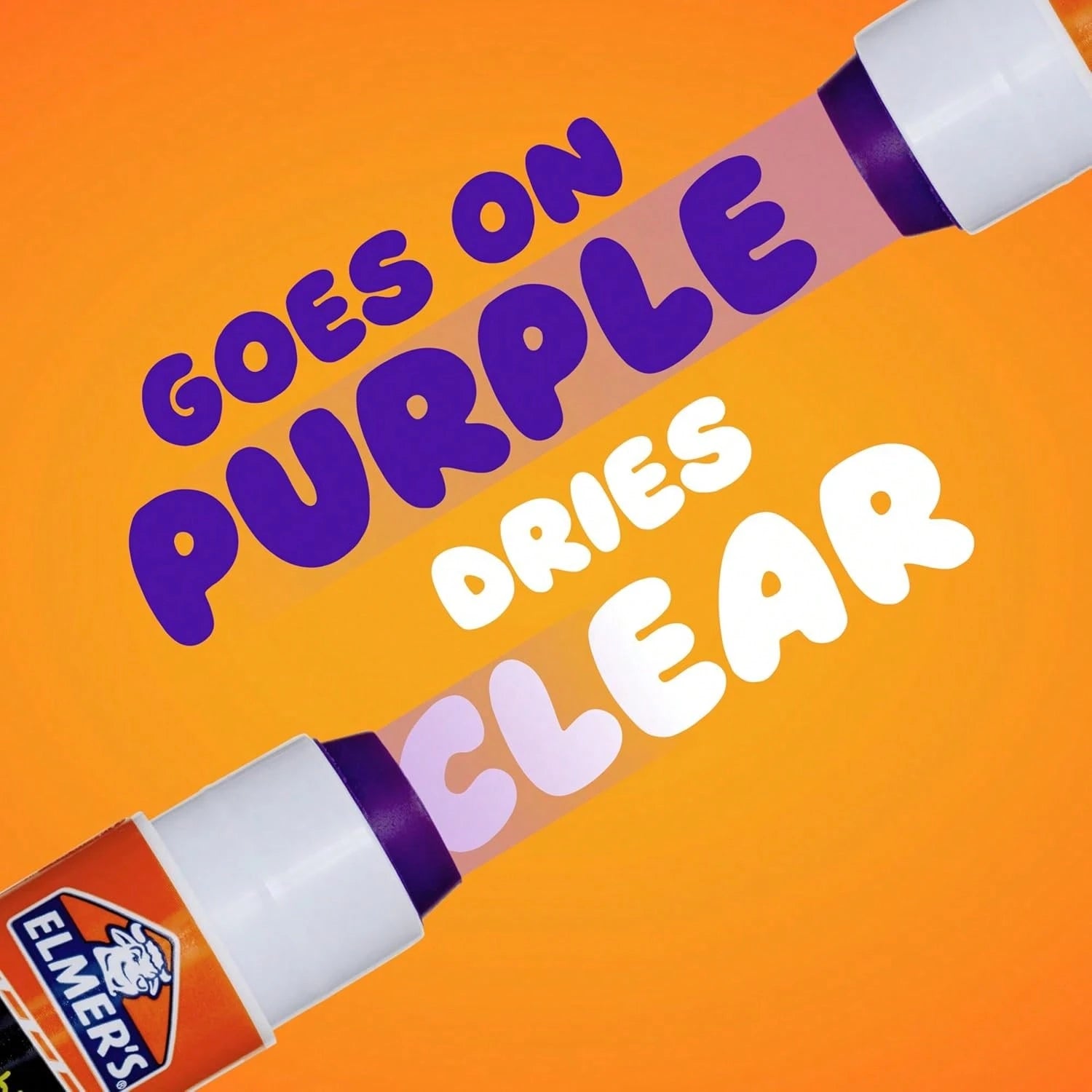 Elmer'S Disappearing Purple School Glue Sticks, Washable, 6 Grams, 12 Count- Arts &Amp; Crafts, Poster, Projects, Back To School, #1 Teacher Brand