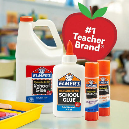 Elmer'S Disappearing Purple School Glue Sticks, Washable, 6 Grams, 12 Count- Arts &Amp; Crafts, Poster, Projects, Back To School, #1 Teacher Brand