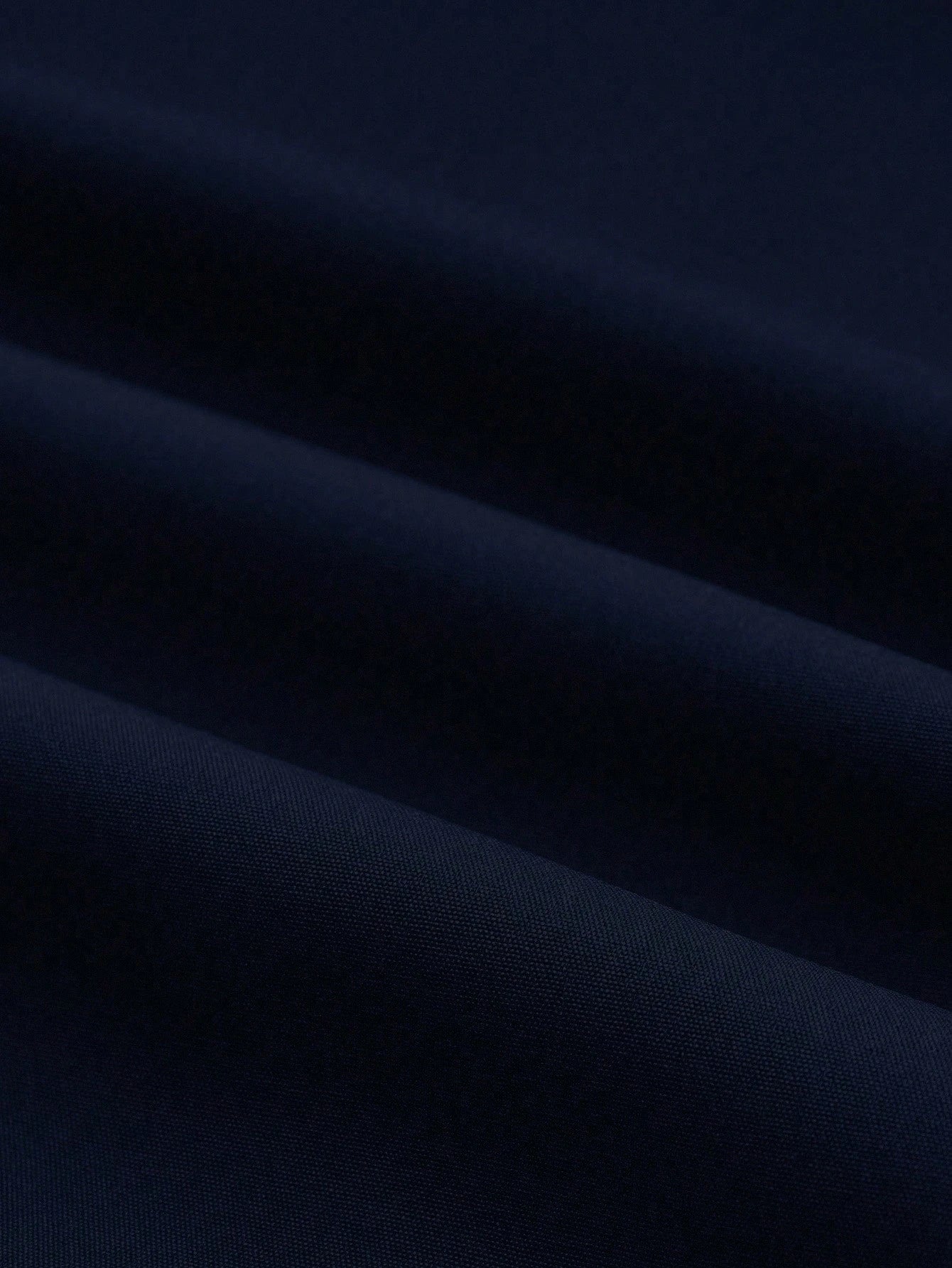 EMERY ROSE A-Line Solid Color High Waist Slant Pocket Navy Blue Maxi Skirt