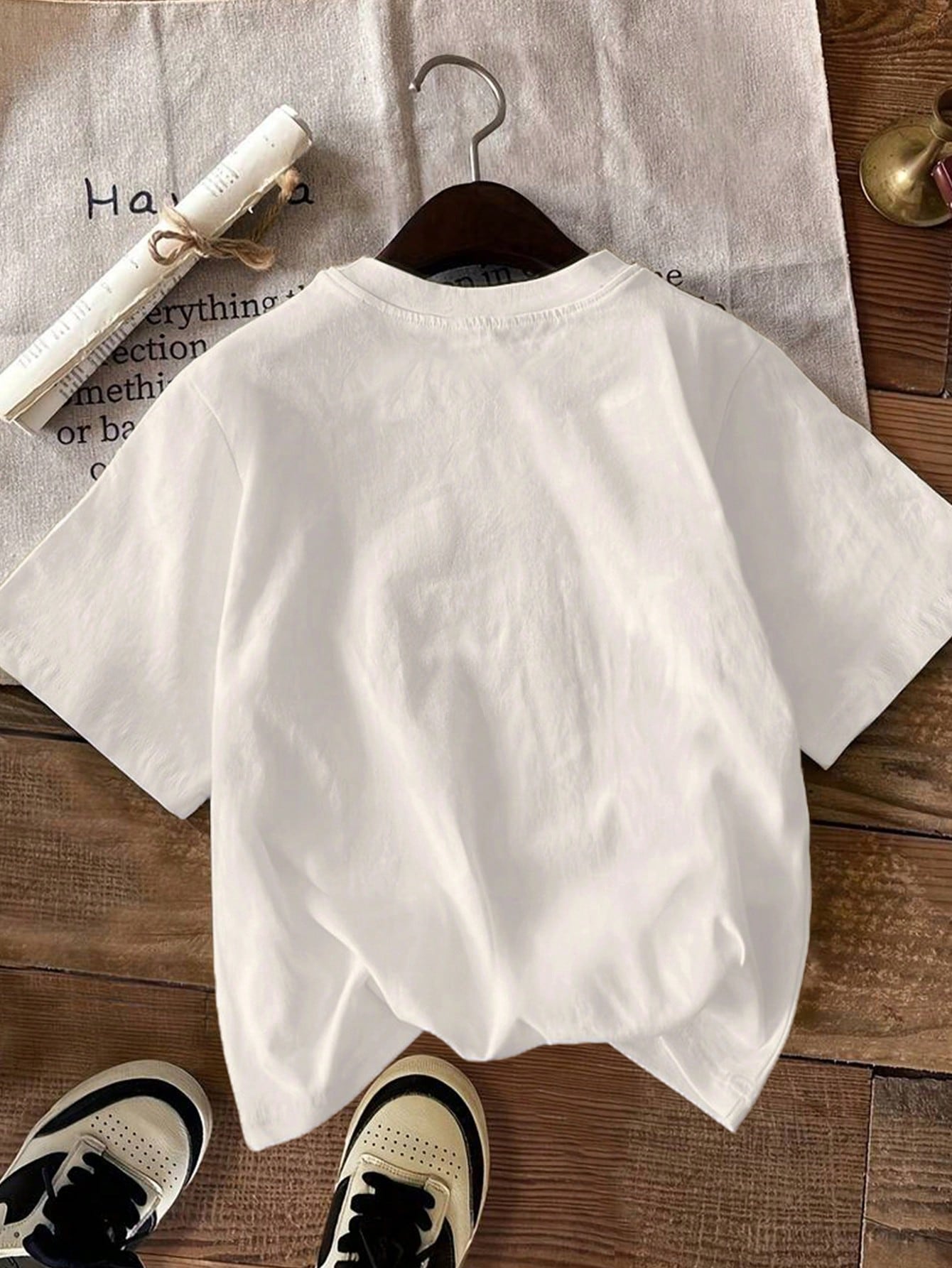 EMERY ROSE Plus Size Women's Cactus Embroidery Pattern Casual Round Neck Short Sleeve T-Shirt