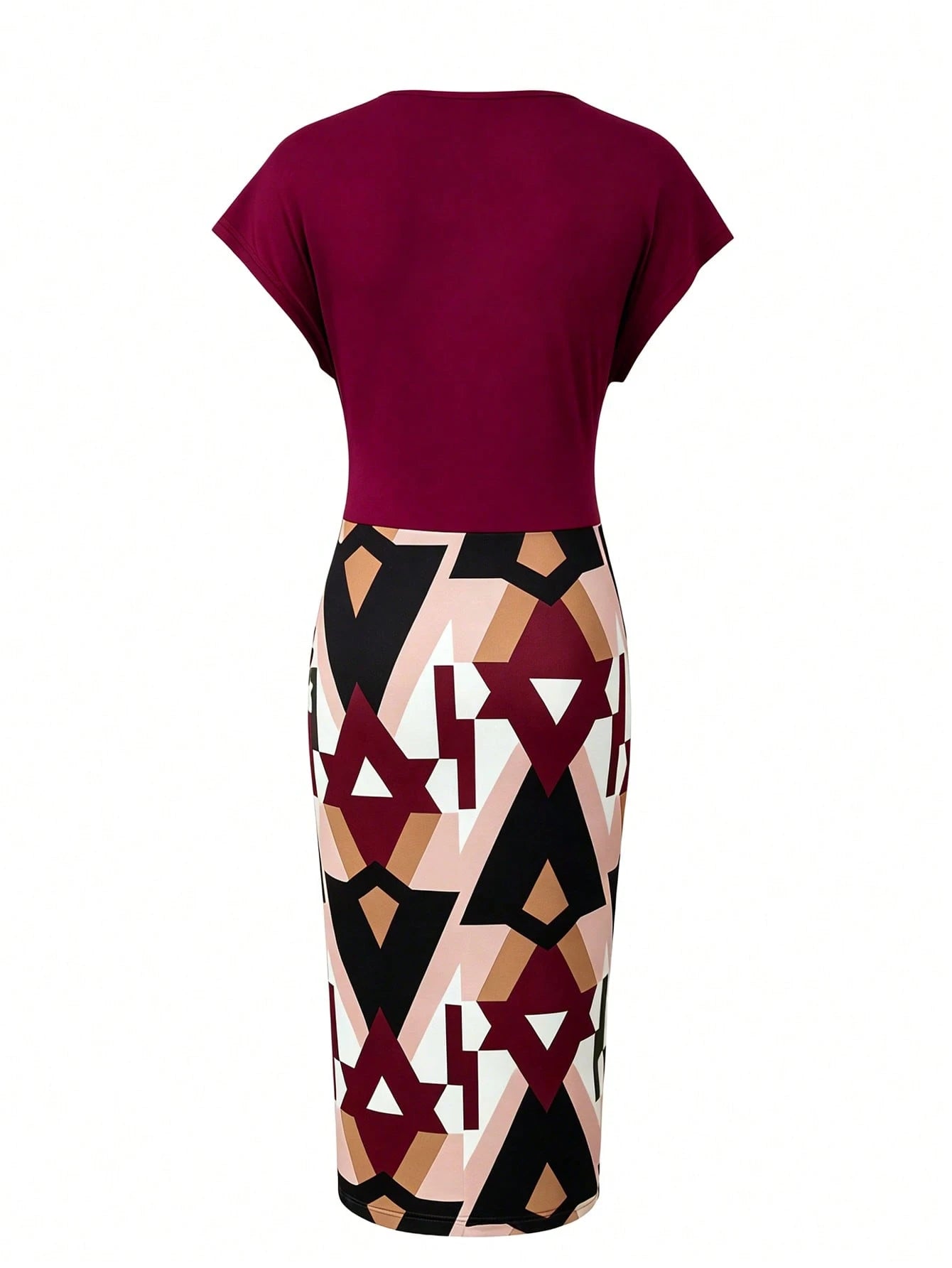 EMERY ROSE Sexy Women's V Neck Drop Shoulder Design Dress Maxi Women Outfit