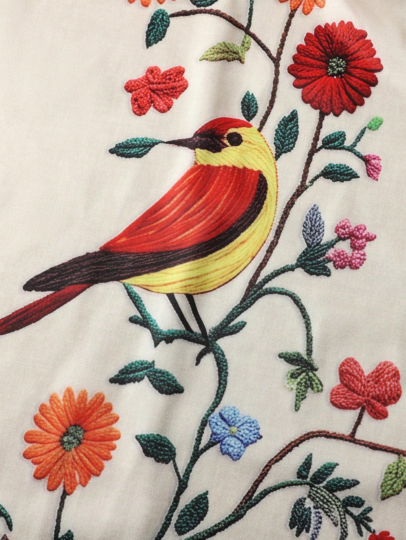 EMERY ROSE Women's Floral Print Round Neck Casual Sleeveless Midi Dress For Vacation