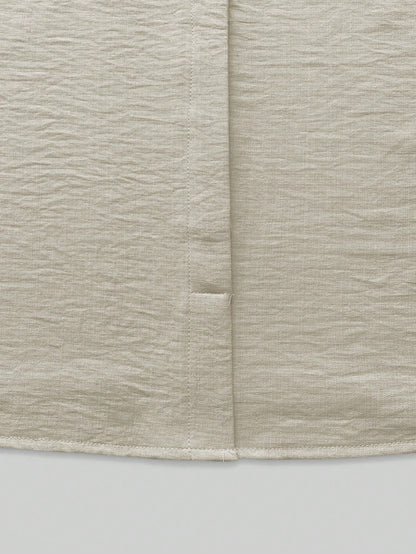 EMERY ROSE Women's Sleeveless Stand Collar Linen-Like Casual Tank Top, Versatile And Slimming For Commuting