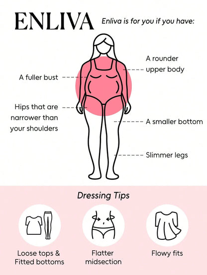 Enliva Women Plus Size Pleated Solid Color Bandeau Top, For Apple And Rounded Body Shape, For Summer
