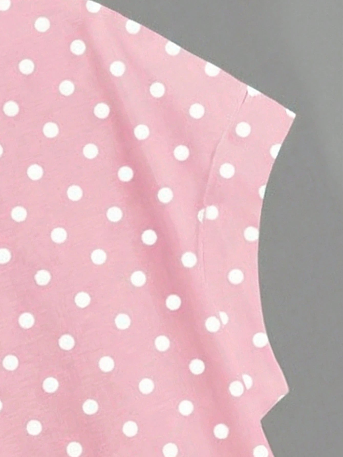 Essnce Plus Size Women Polka Dot Print Back Cutout Design Casual T-Shirt