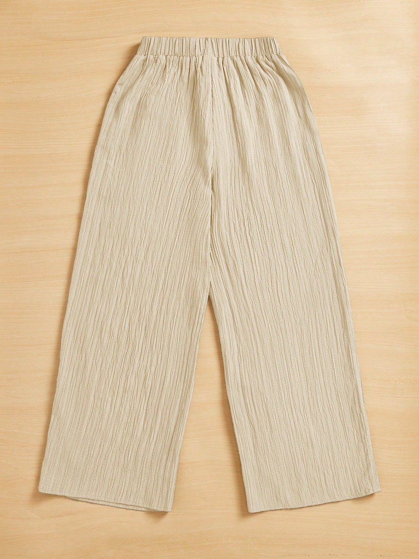 Essnce Women's Casual Simple Textured Long Pants Summer Spring Valentine Day New Years