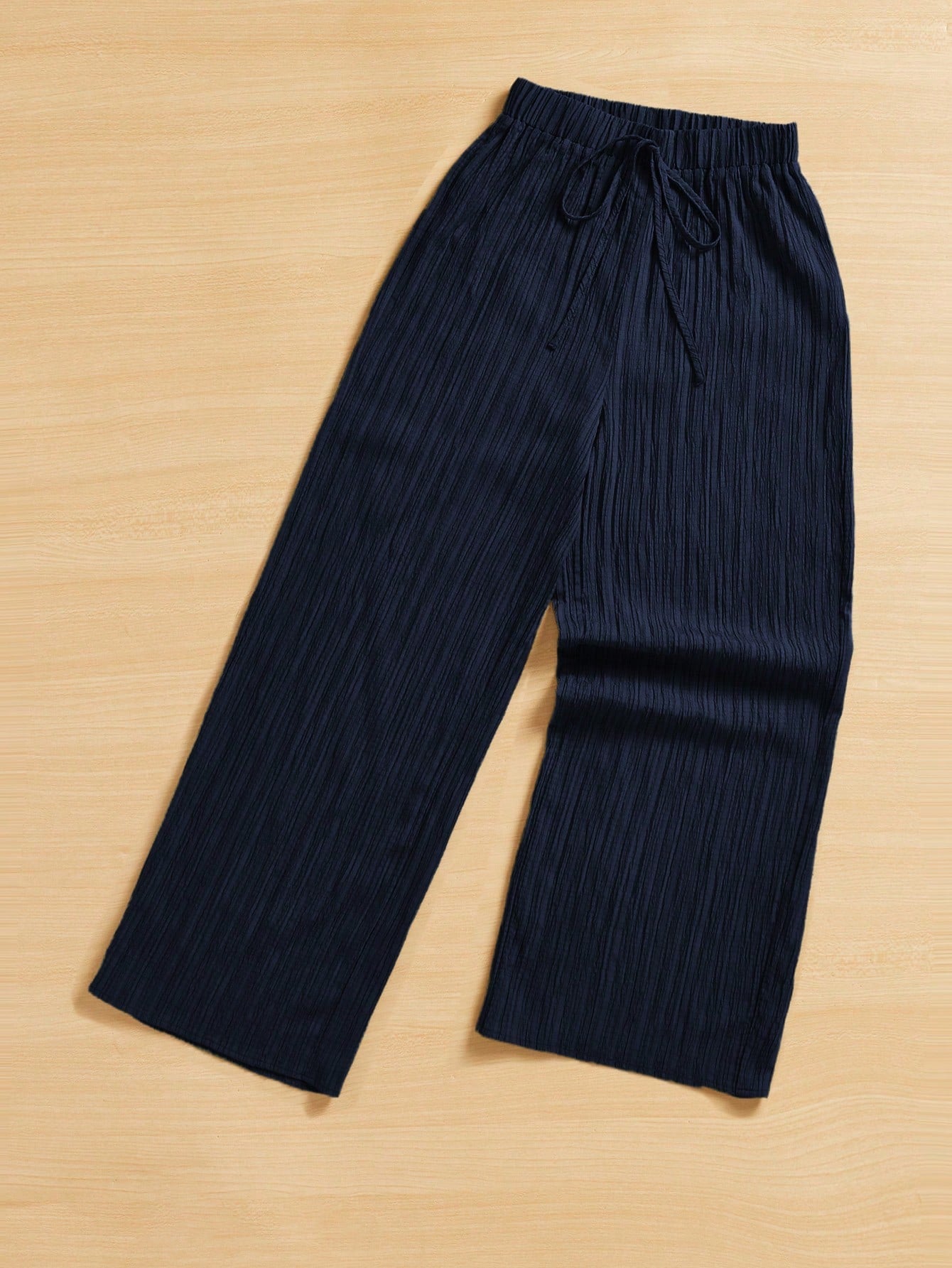 Essnce Women's Casual Simple Textured Long Pants Summer Spring Valentine Day New Years