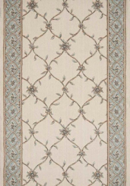 Nourison Stair Runner Estate 2 Stair Runner Bilington Ivory 30in and 36in Wool-Sold by the Foot