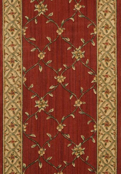 Nourison Stair Runner Estate 2 Stair Runner Bilington Russet 30in and 36in Wool-Sold by the Foot