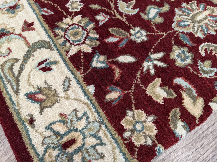 Nourison Stair Runner Estate 2 Stair Runner Sagamore Bordeaux 30in and 36in Wool-Sold by the Foot