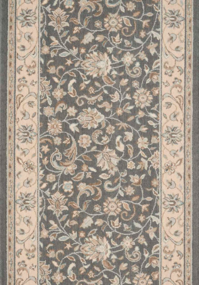 Rug Depot Home Estate Stair Runner Sagamore Granite 30in and 36in Wool-Sold by the Foot