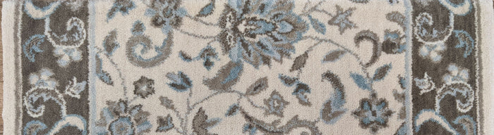 Nourison Stair Runner Estate 2 Stair Runner Sagamore Ivory 30in and 36in Wool-Sold by the Foot