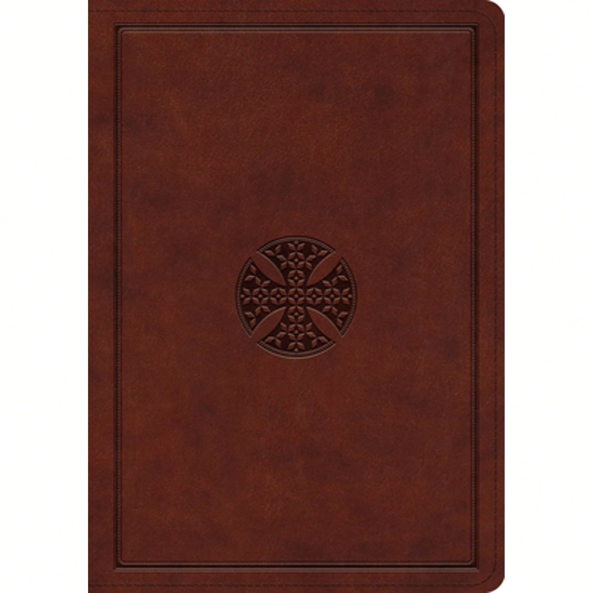 ESV Journaling Bible, Interleaved Edition (Trutone, Mahogany, Mosaic Cross Design) (Hardcover) By Esv Bibles