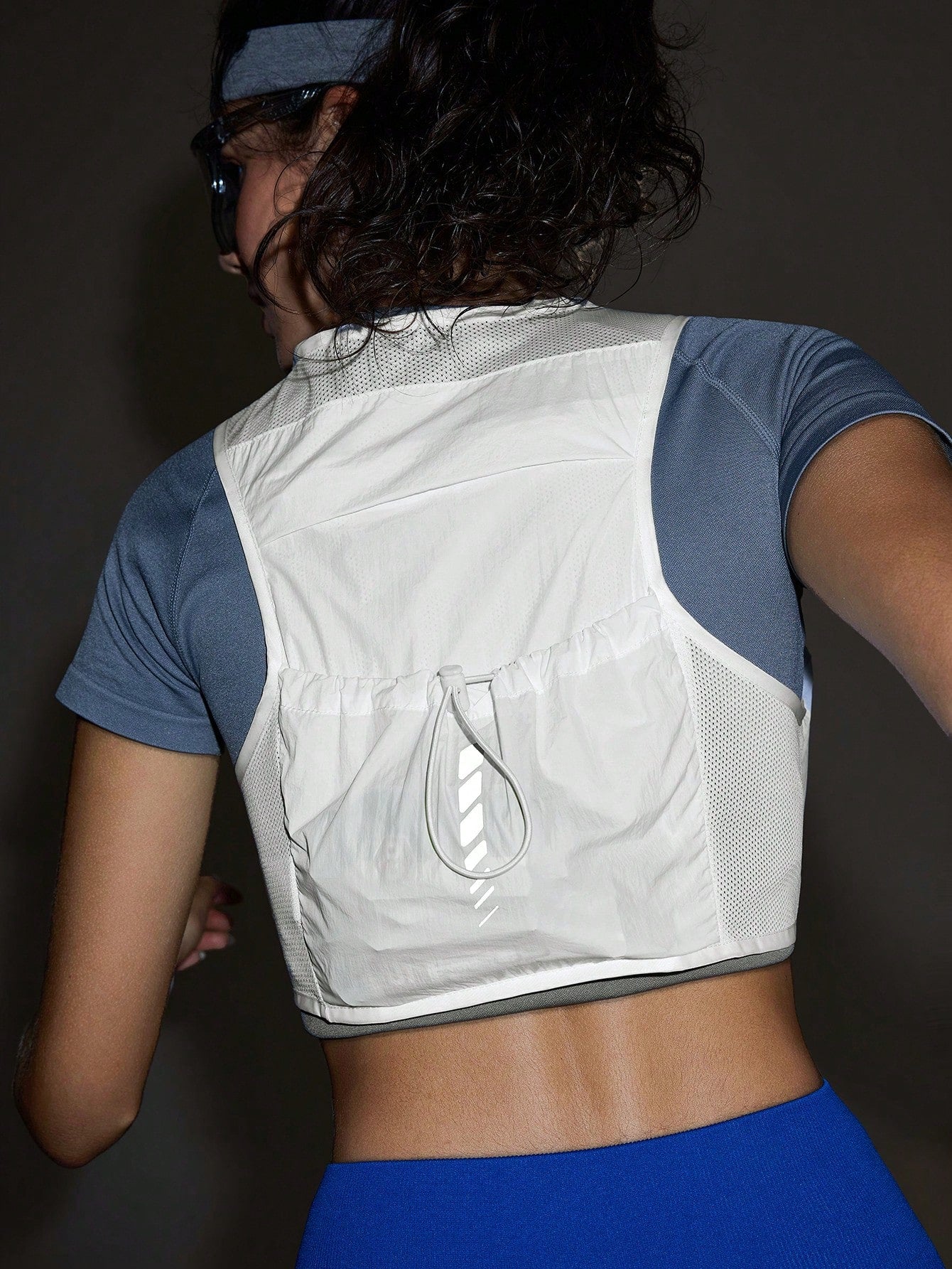 Exploreva Exploreva Drawstring Adjustable Cropped Outdoor Vest Climb Outfit