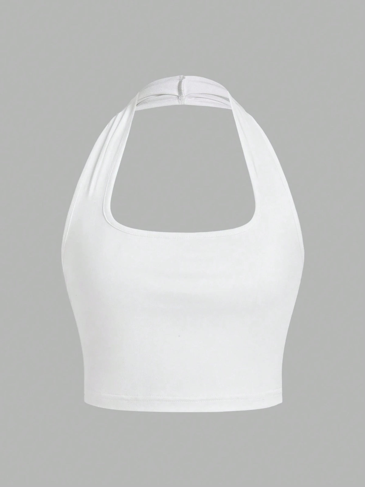 EZwear 3pcs Crop Casual Halter Neck Slim Fit Women Tank Top, Summer Back To School