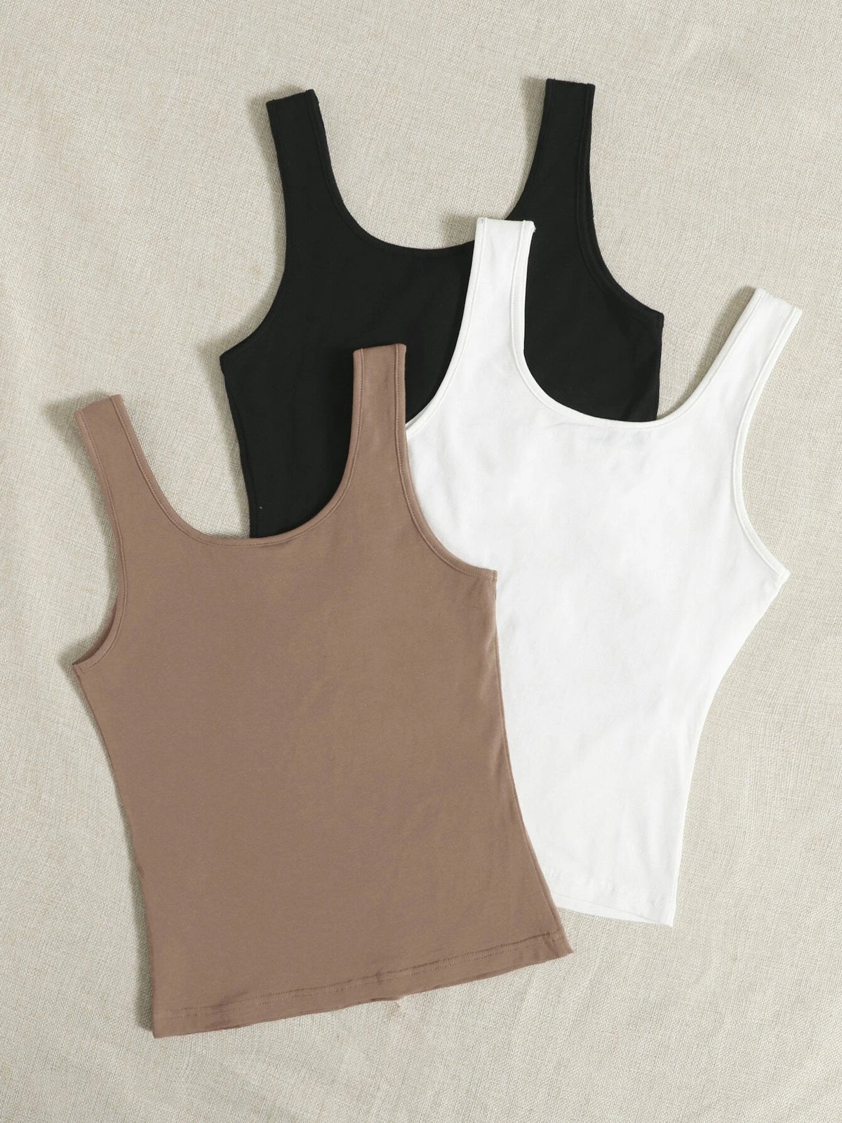 EZwear 3pcs Solid Tank Top Summer Clothes