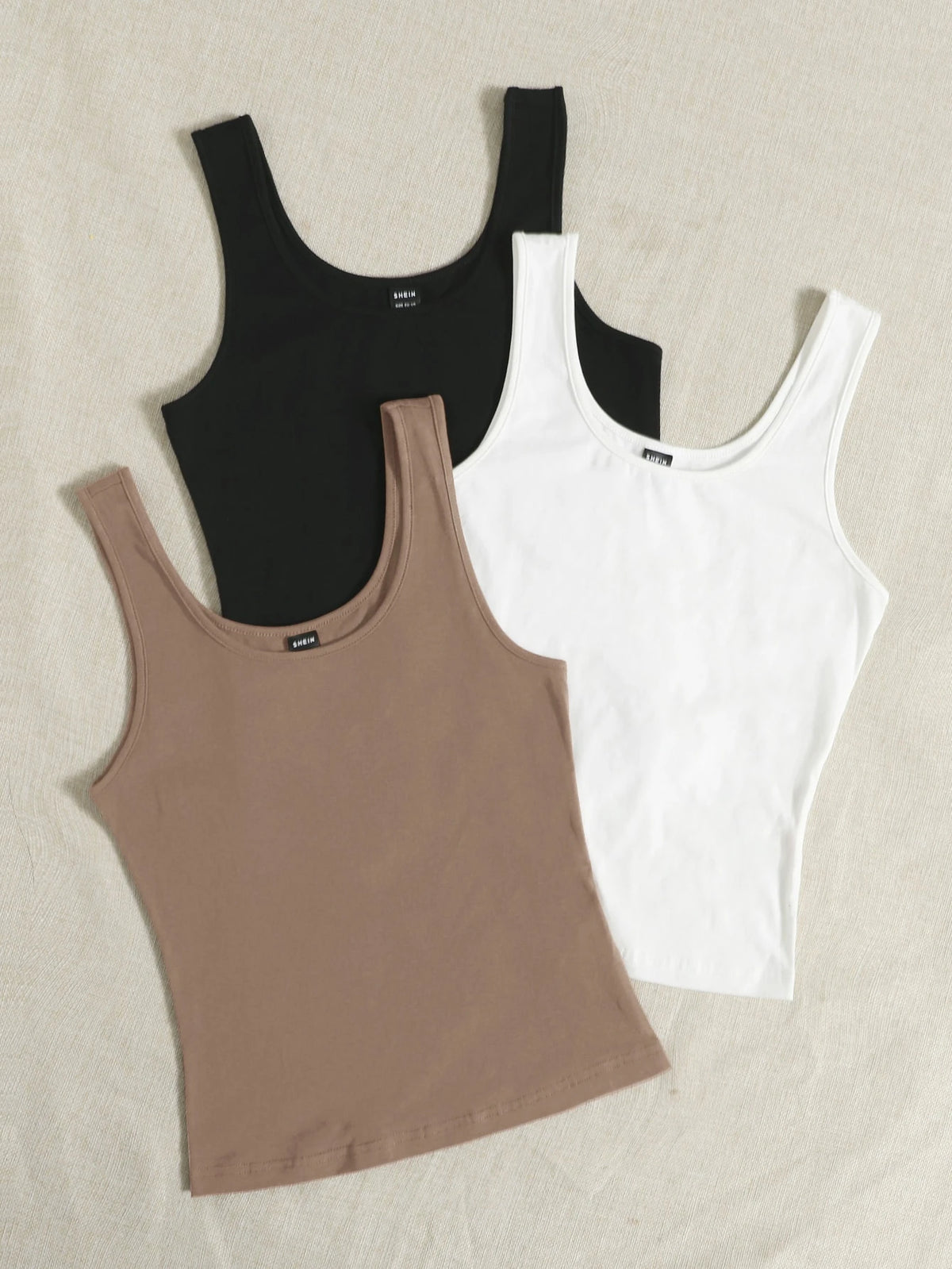 EZwear 3pcs Solid Tank Top Summer Clothes