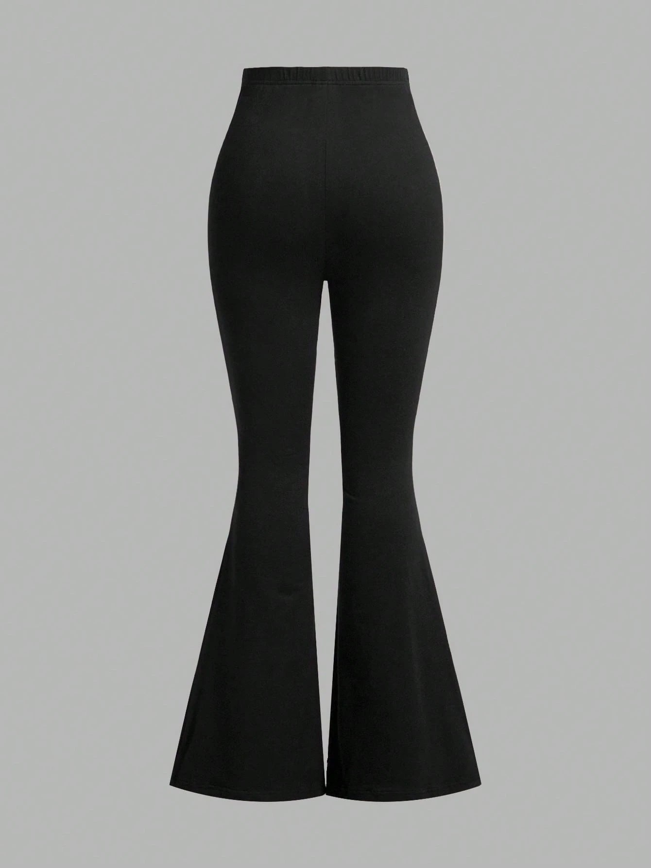 EZwear 3pcs Women High Waist Skinny Flare Pants Set, Autumn/Winter