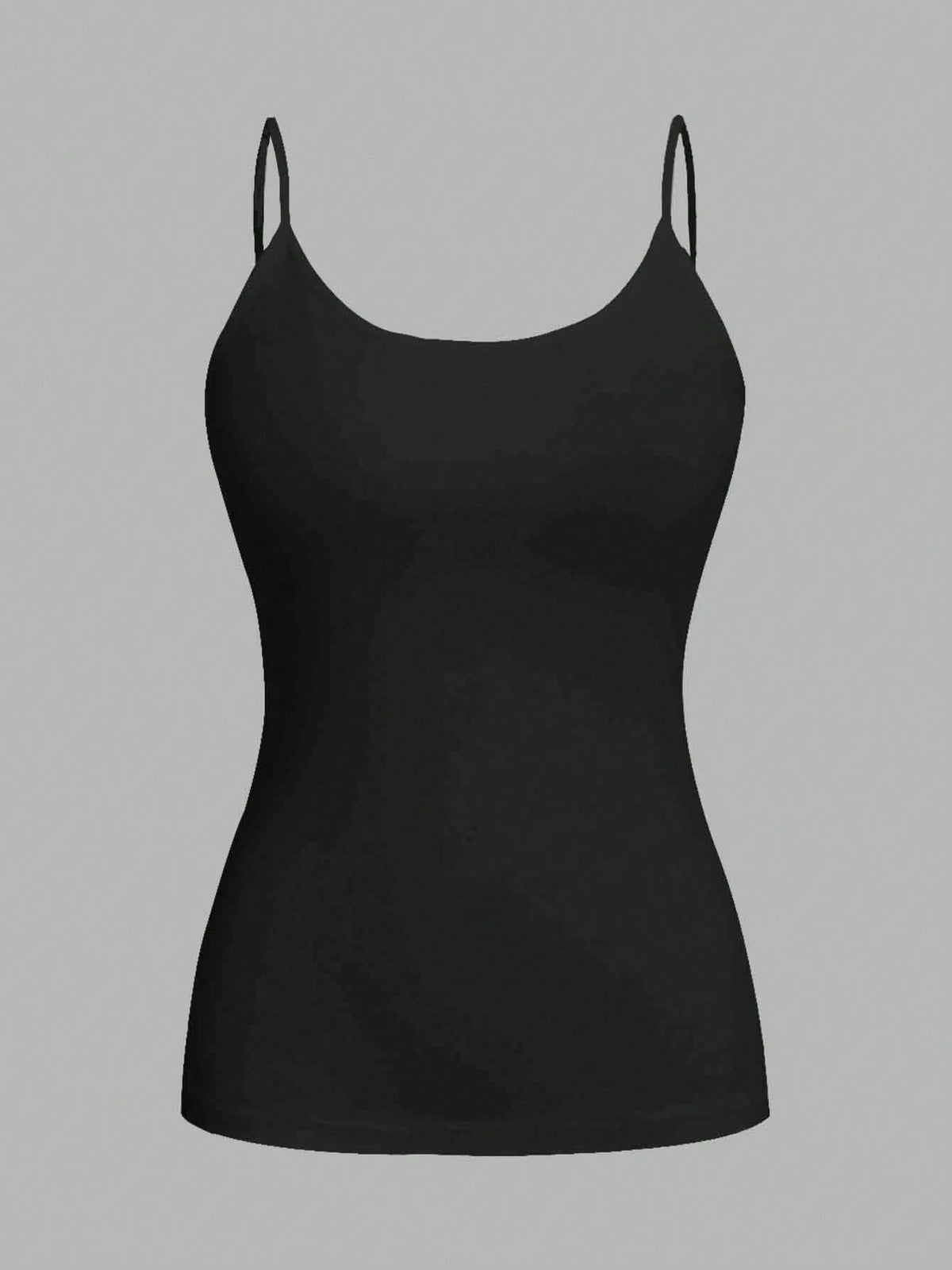 EZwear 4pcs Black Casual Minimalist Camisole Tank Tops For Women, Suitable For Summer,Black Tops