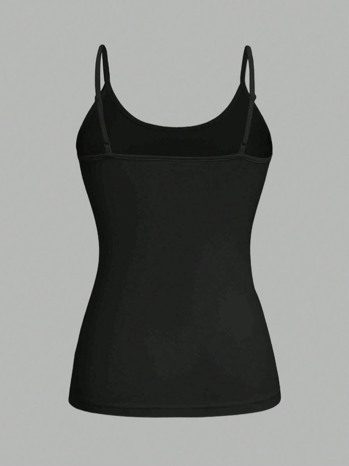 EZwear 4pcs Black Casual Minimalist Camisole Tank Tops For Women, Suitable For Summer,Black Tops