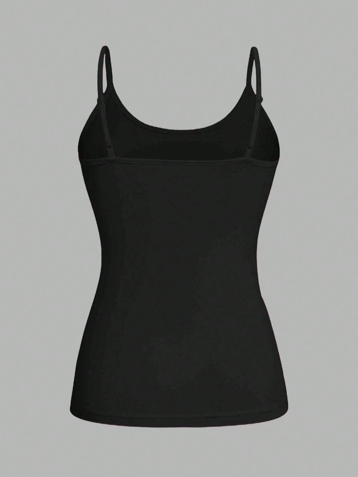 EZwear 4pcs Black Casual Minimalist Camisole Tank Tops For Women, Suitable For Summer,Black Tops