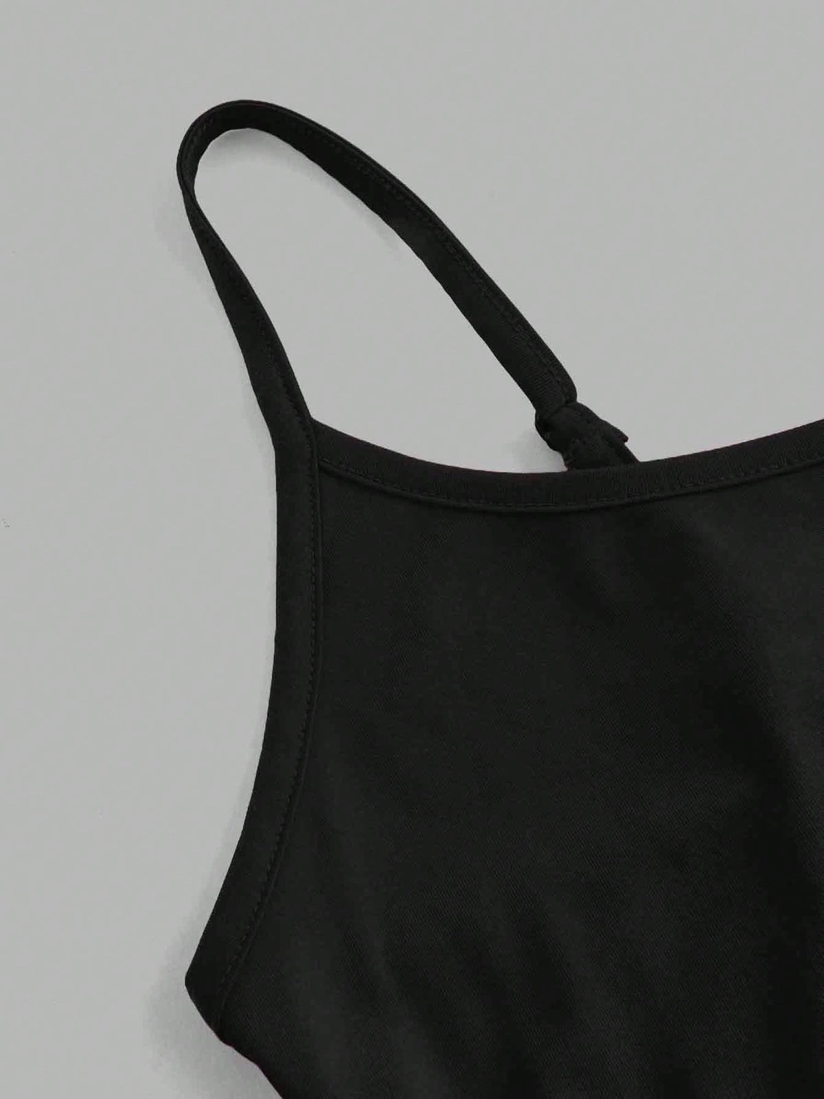 EZwear 4pcs Black Casual Minimalist Camisole Tank Tops For Women, Suitable For Summer,Black Tops