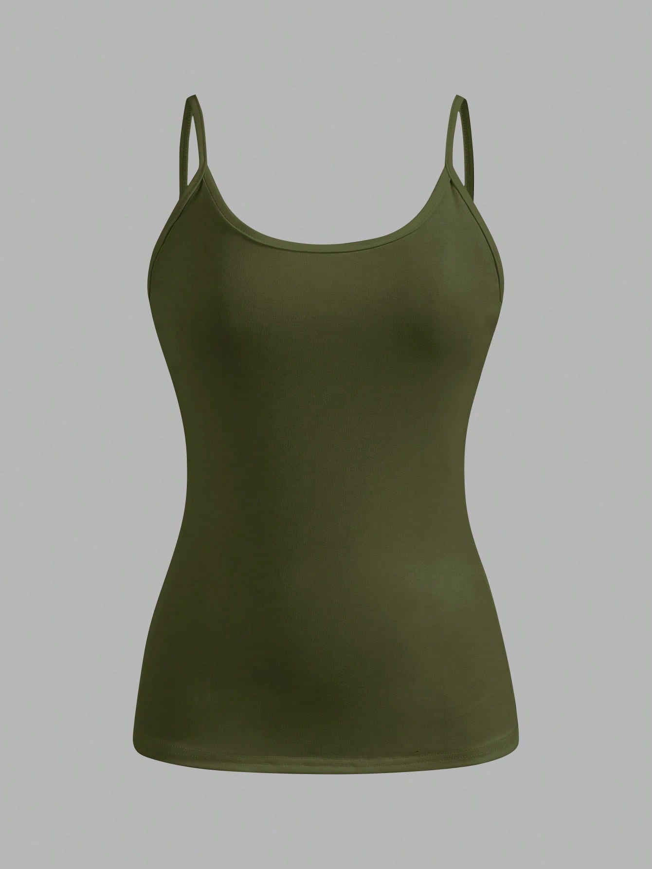 EZwear 4pcs/Set Plus Size Women Casual Camouflage & Solid Color Camisole Tops, Suitable For Summer