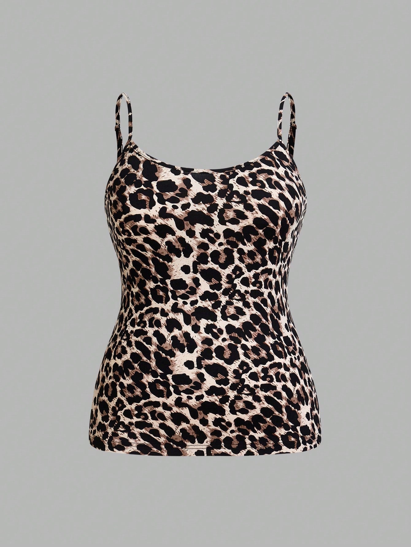 EZwear Plus 4pcs Solid & Leopard Cami Top Back To School