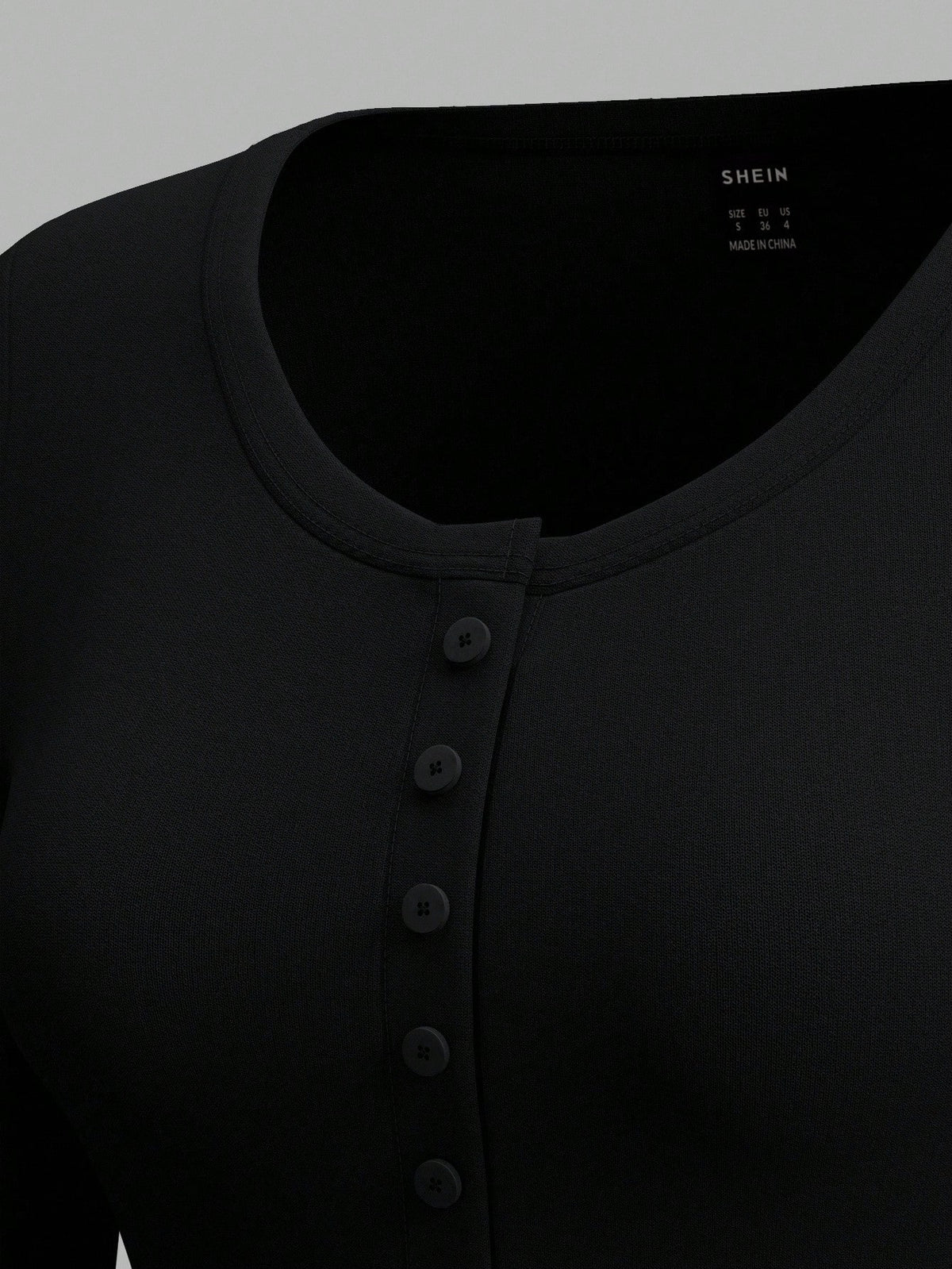 EZwear Two-Piece Set Women Long Sleeve Fitted Front Button Basic Top, Casual Everyday Wear Spring Autumn And Winter Everyday Home Daily Wear Black White