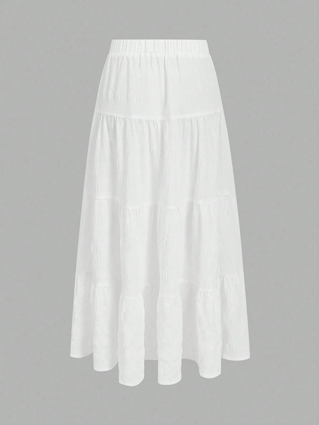 EZwear Women Casual Resort Multi-Layer Cake Style Skirt, Suitable For Summer, Vacation Suitable For Going Out Chic Dress