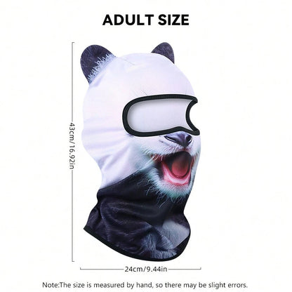 Fabulous Be Xtreme Distinctive Animal Print Cycling Balaclava Mask, Breathable Sun Protection Dust-Proof Face Cover, Funny Novelty Mask For Holidays