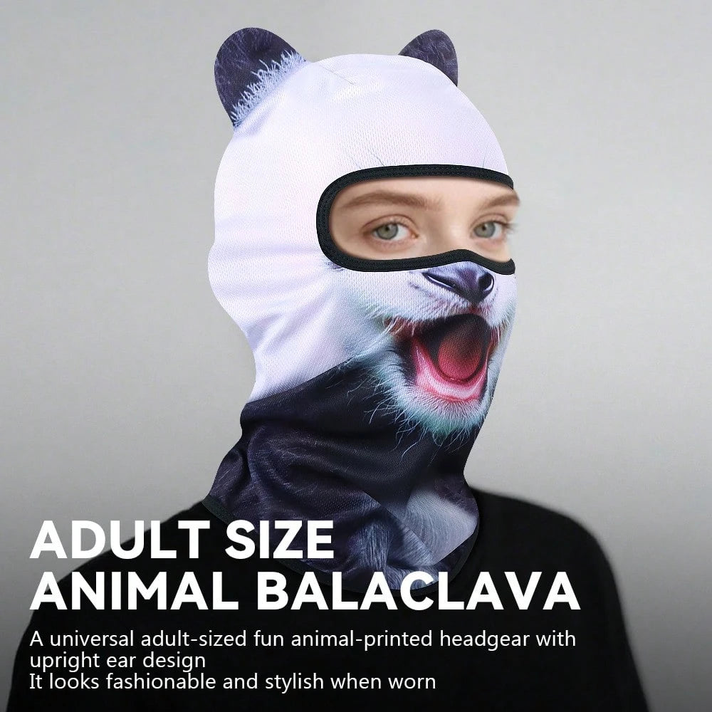 Fabulous Be Xtreme Distinctive Animal Print Cycling Balaclava Mask, Breathable Sun Protection Dust-Proof Face Cover, Funny Novelty Mask For Holidays