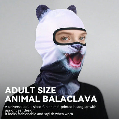 Fabulous Be Xtreme Distinctive Animal Print Cycling Balaclava Mask, Breathable Sun Protection Dust-Proof Face Cover, Funny Novelty Mask For Holidays