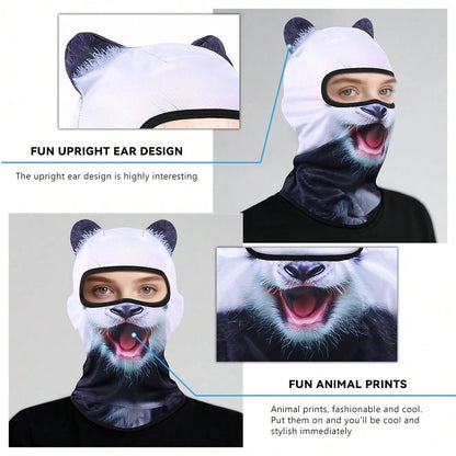 Fabulous Be Xtreme Distinctive Animal Print Cycling Balaclava Mask, Breathable Sun Protection Dust-Proof Face Cover, Funny Novelty Mask For Holidays