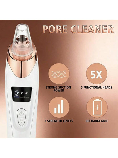 Facial Cleanser, Deep Pore Cleansing Device, Multi-Functional Nose Dusting Device, USB Charging, Suitable For Both Men And Women, Mother's Day Gift!