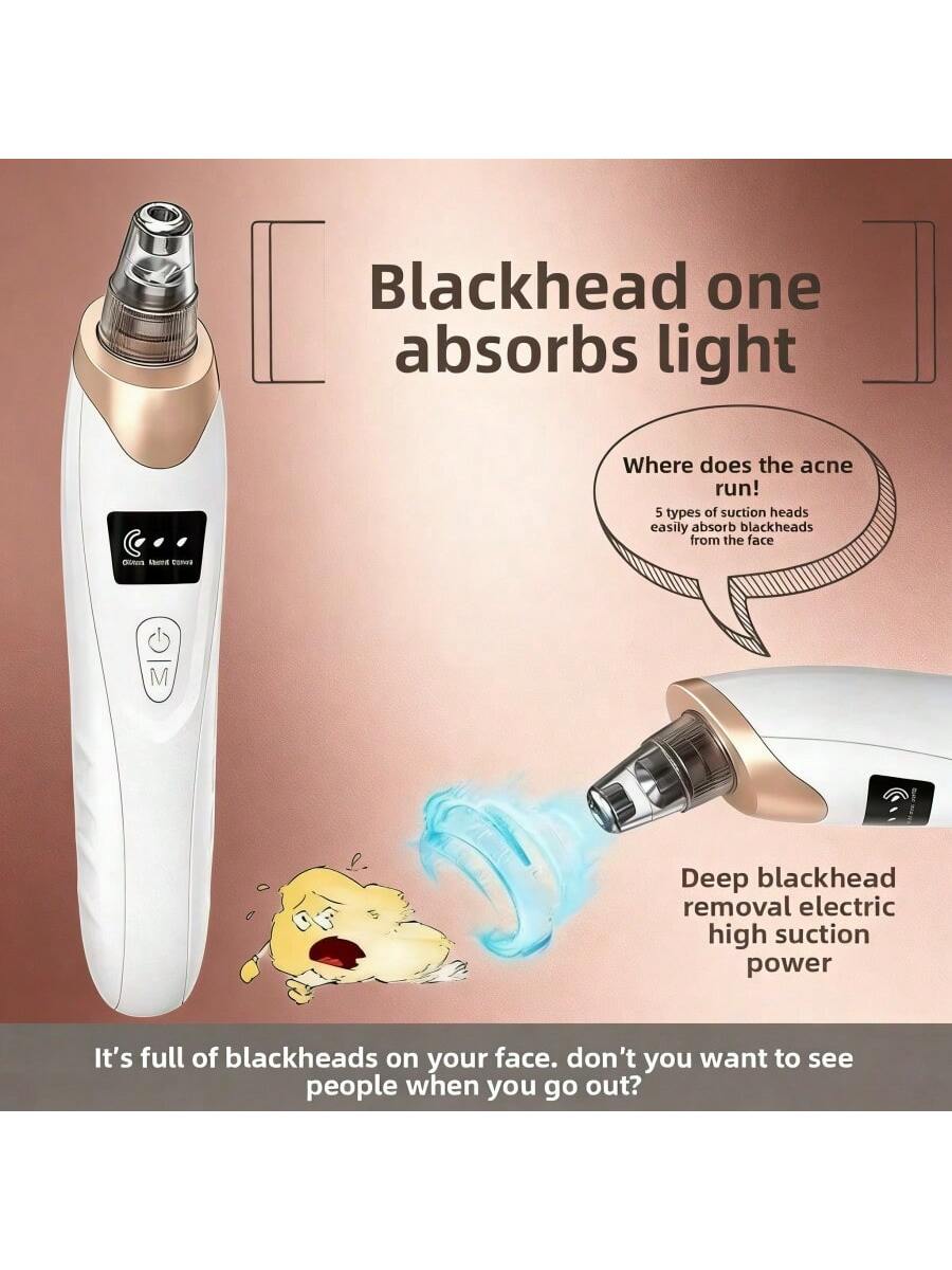 Facial Cleanser, Deep Pore Cleansing Device, Multi-Functional Nose Dusting Device, USB Charging, Suitable For Both Men And Women, Mother's Day Gift!