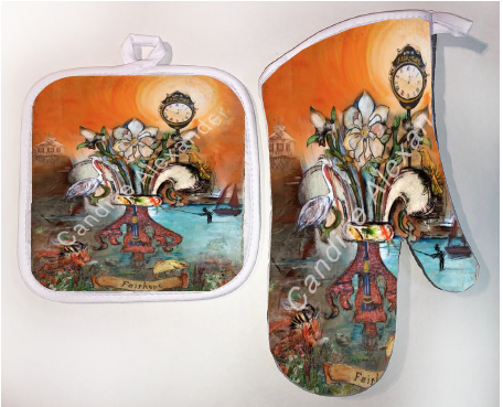 Pot Holder & Oven Mitt Set