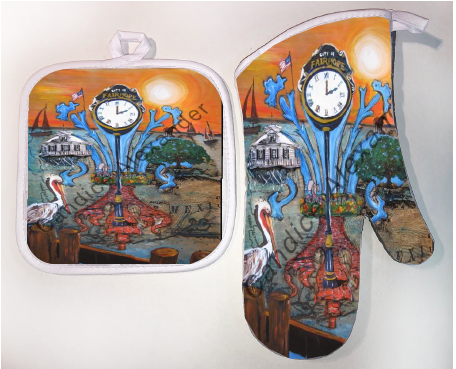 Pot Holder & Oven Mitt Set