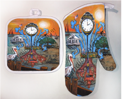 Pot Holder & Oven Mitt Set