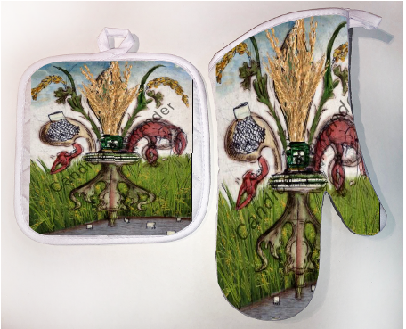 Pot Holder & Oven Mitt Set