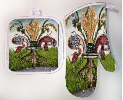 Pot Holder & Oven Mitt Set