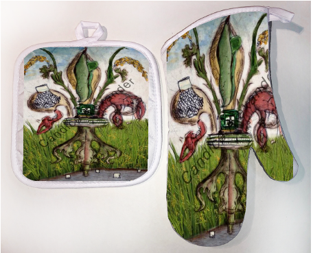 Pot Holder & Oven Mitt Set