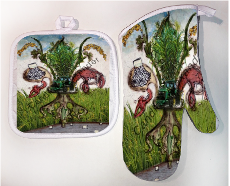 Pot Holder & Oven Mitt Set